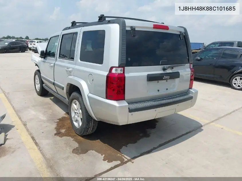 2008 Jeep Commander Sport VIN: 1J8HH48K88C101685 Lot: 42156247