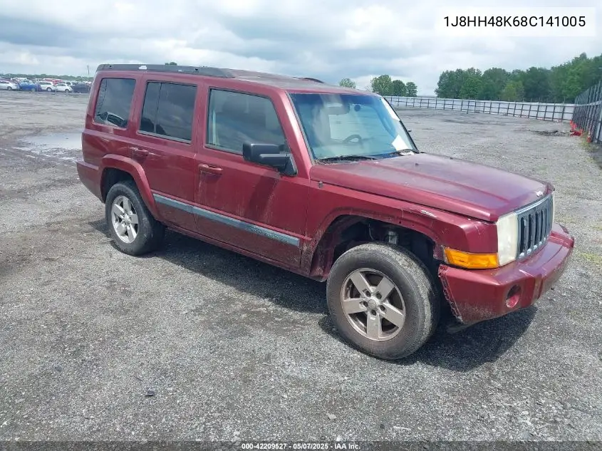 2008 Jeep Commander Sport VIN: 1J8HH48K68C141005 Lot: 42209527