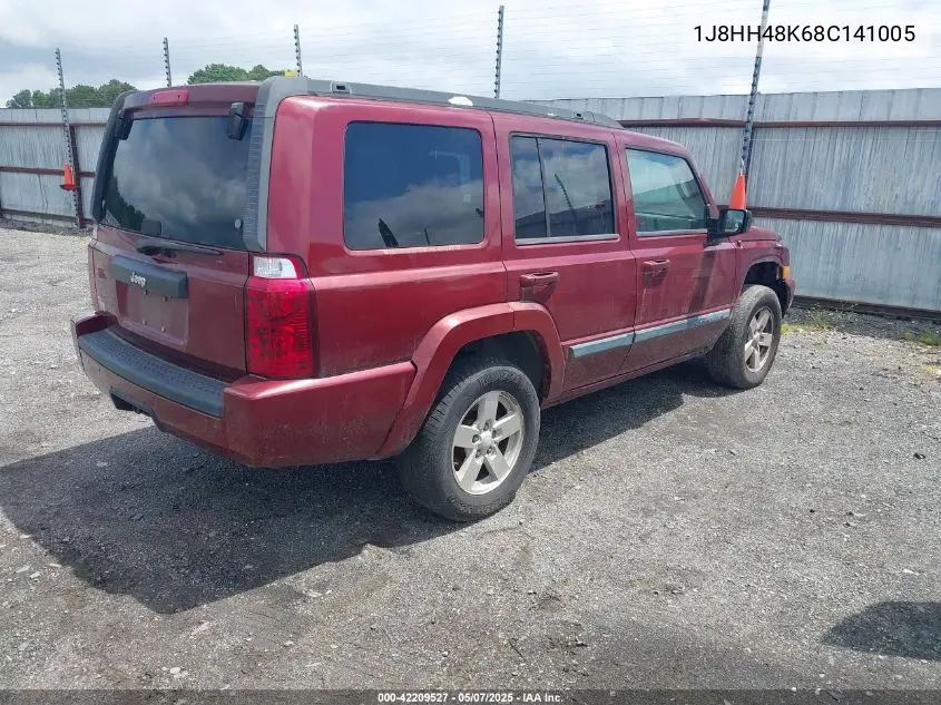 2008 Jeep Commander Sport VIN: 1J8HH48K68C141005 Lot: 42209527