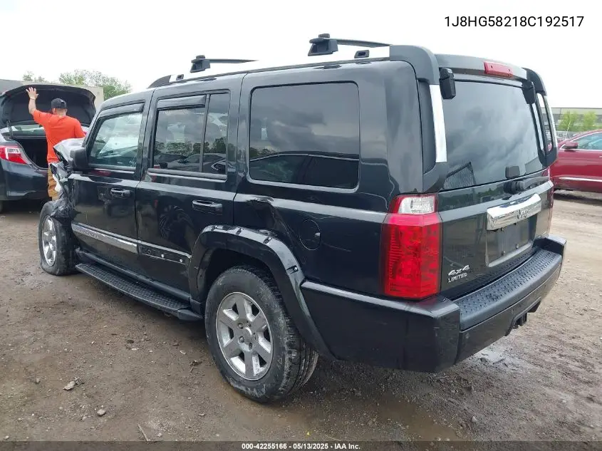 2008 Jeep Commander Limited VIN: 1J8HG58218C192517 Lot: 42255166