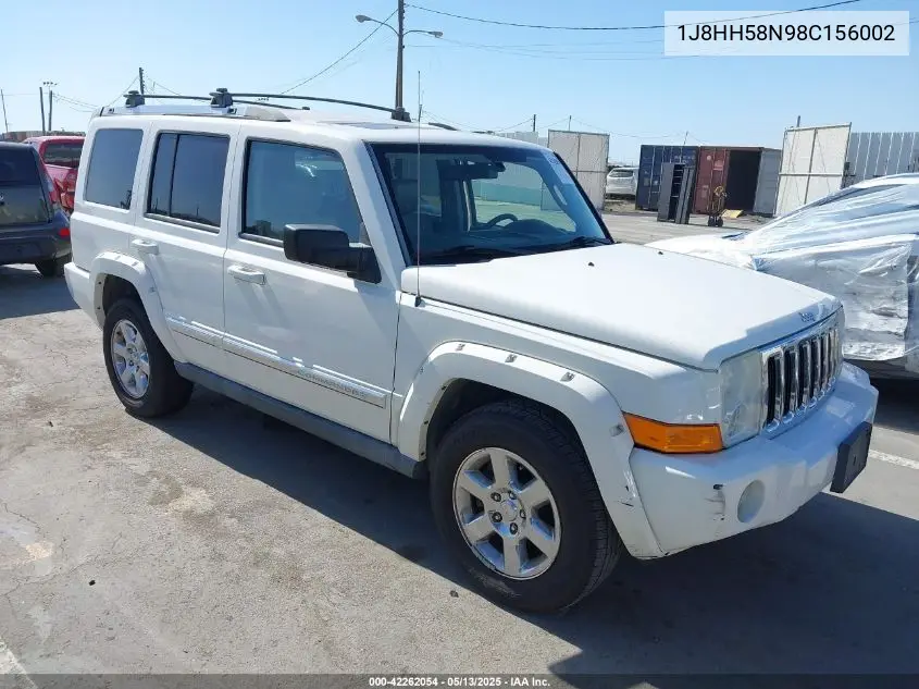2008 Jeep Commander Limited VIN: 1J8HH58N98C156002 Lot: 42262054