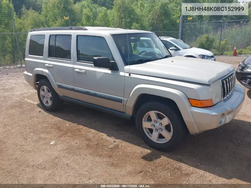 2008 Jeep Commander Sport VIN: 1J8HH48K08C152999 Lot: 42532088