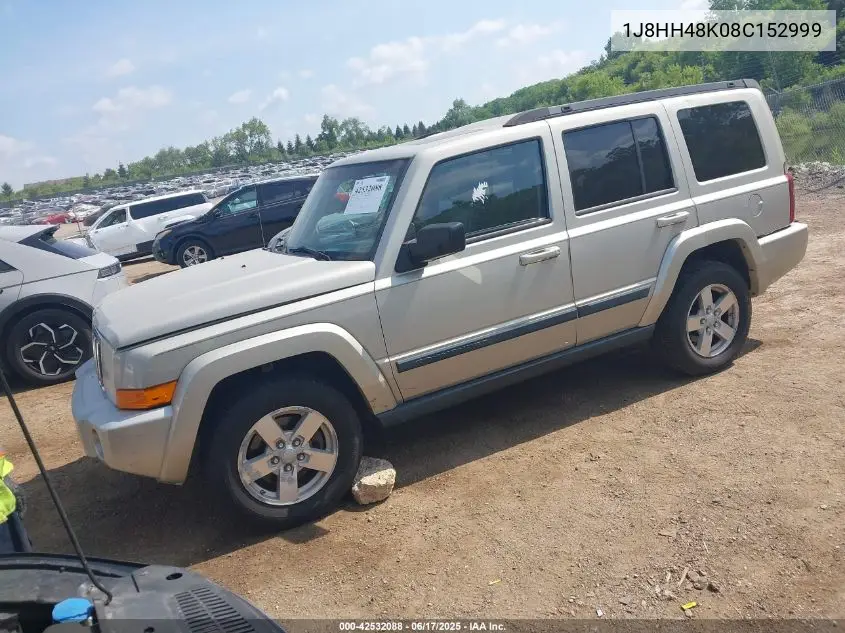 2008 Jeep Commander Sport VIN: 1J8HH48K08C152999 Lot: 42532088