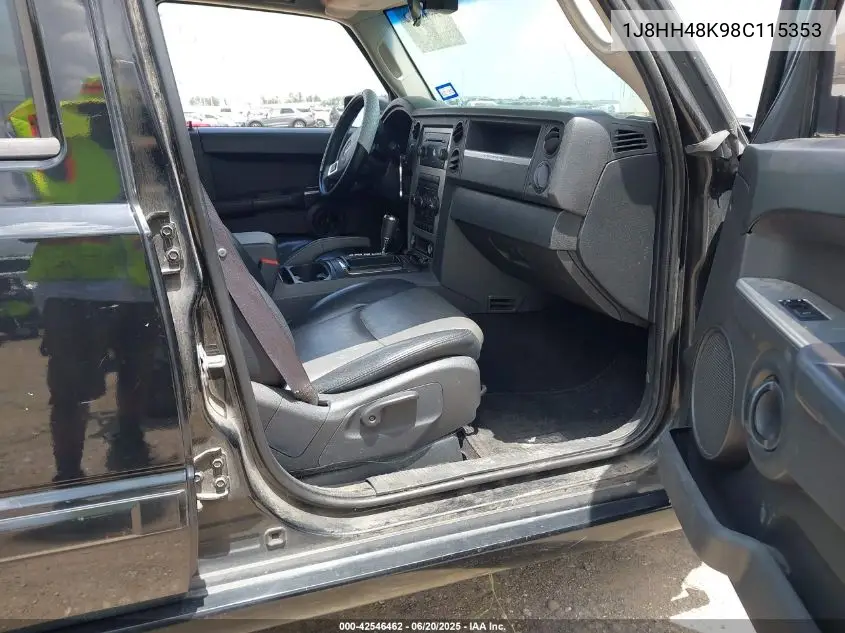 2008 Jeep Commander Sport VIN: 1J8HH48K98C115353 Lot: 42546462