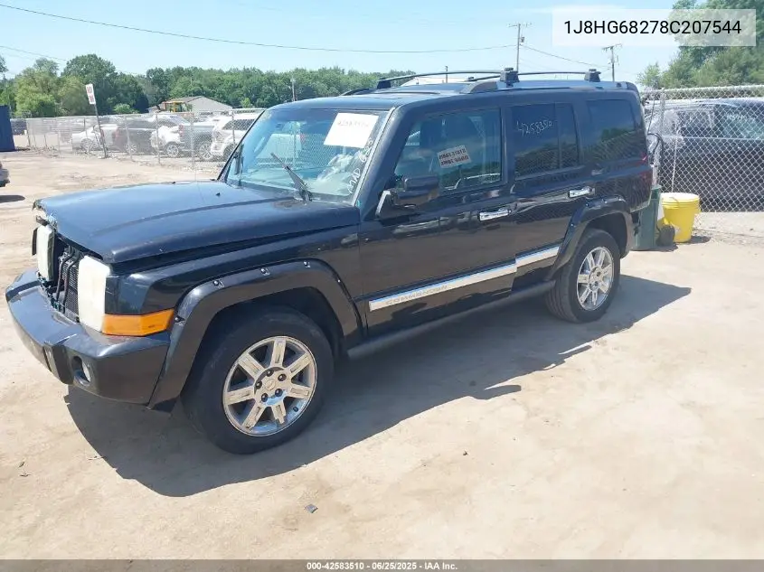 2008 Jeep Commander Overland VIN: 1J8HG68278C207544 Lot: 42583510