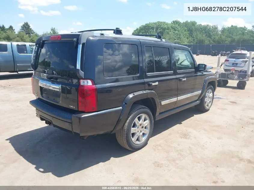 2008 Jeep Commander Overland VIN: 1J8HG68278C207544 Lot: 42583510