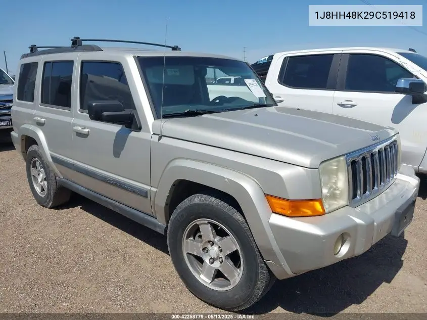 2009 Jeep Commander Sport VIN: 1J8HH48K29C519418 Lot: 42258779
