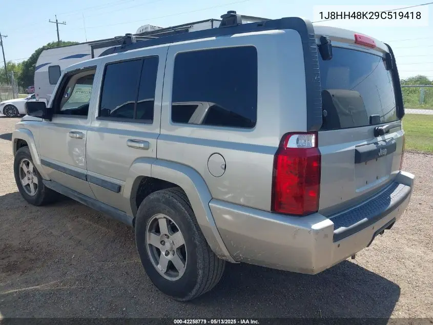 2009 Jeep Commander Sport VIN: 1J8HH48K29C519418 Lot: 42258779