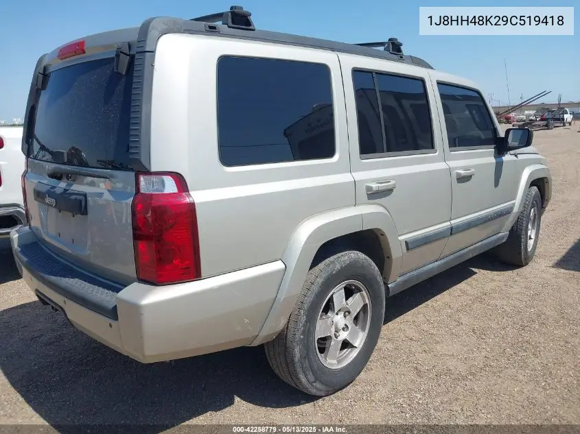 2009 Jeep Commander Sport VIN: 1J8HH48K29C519418 Lot: 42258779