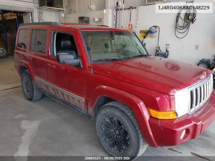 2010 Jeep Commander Sport VIN: 1J4RG4GK8AC148229 Lot: 30065521