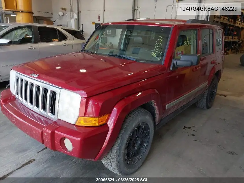 2010 Jeep Commander Sport VIN: 1J4RG4GK8AC148229 Lot: 30065521