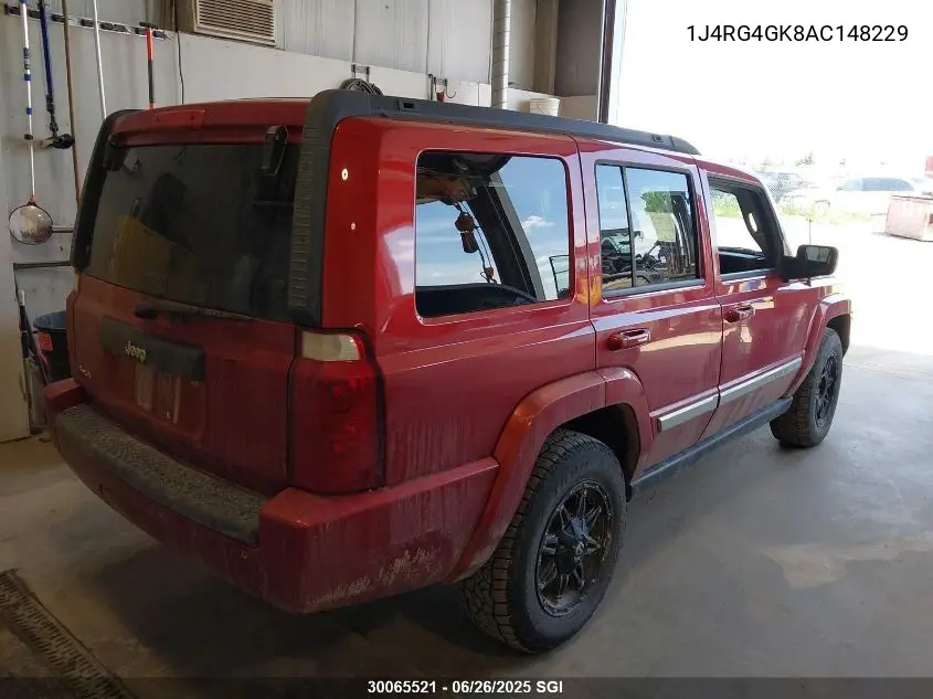 2010 Jeep Commander Sport VIN: 1J4RG4GK8AC148229 Lot: 30065521