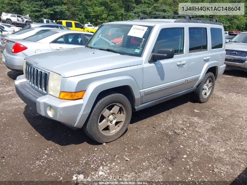 2010 Jeep Commander Sport VIN: 1J4RH4GK1AC148604 Lot: 42518138