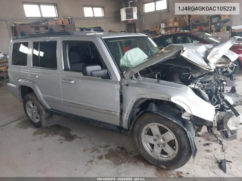 2010 Jeep Commander Sport VIN: 1J4RG4GK0AC105228 Lot: 42558376