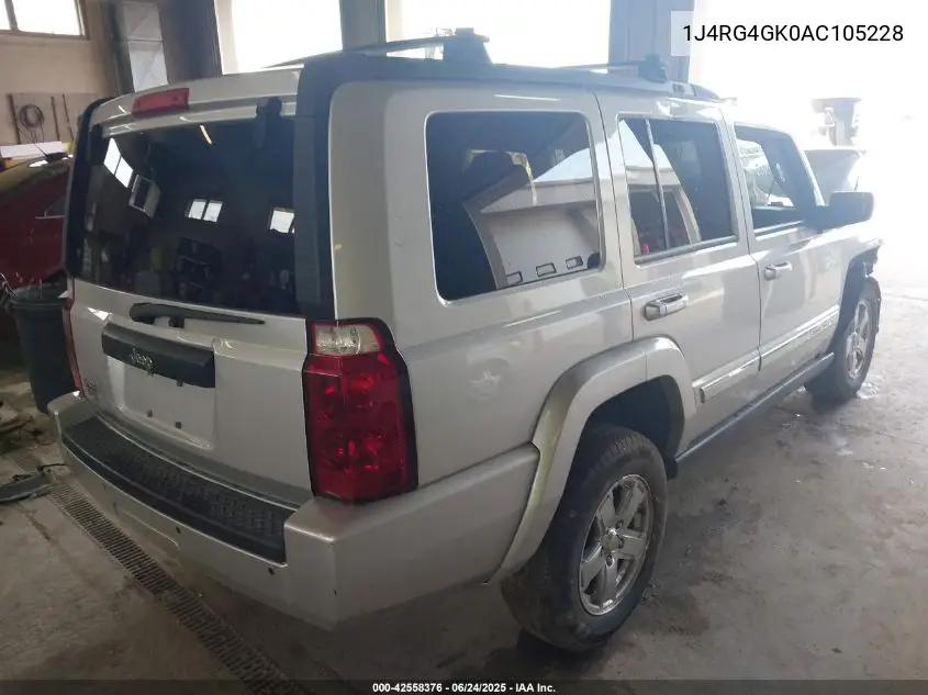 2010 Jeep Commander Sport VIN: 1J4RG4GK0AC105228 Lot: 42558376