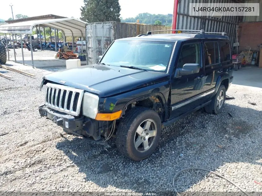 2010 Jeep Commander Sport VIN: 1J4RG4GK0AC157281 Lot: 42581215