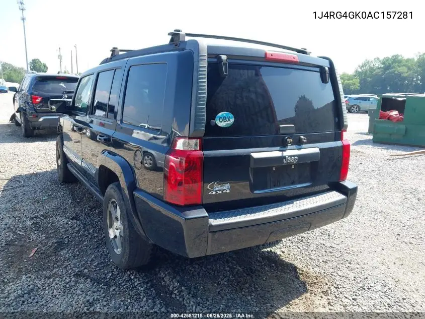 2010 Jeep Commander Sport VIN: 1J4RG4GK0AC157281 Lot: 42581215