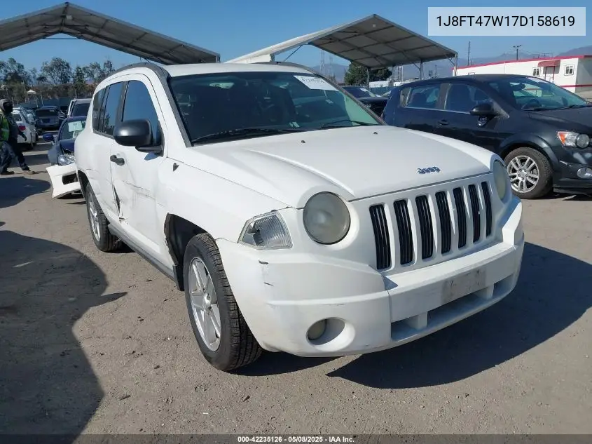 2007 Jeep Compass Sport VIN: 1J8FT47W17D158619 Lot: 42235126