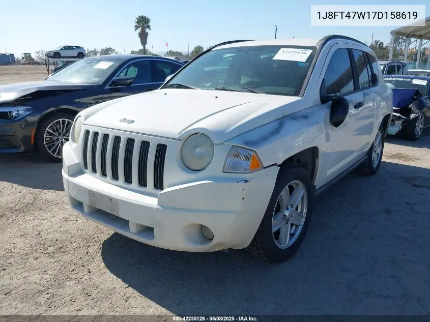 2007 Jeep Compass Sport VIN: 1J8FT47W17D158619 Lot: 42235126