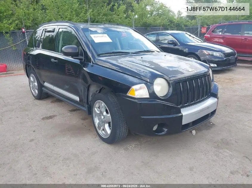 2007 Jeep Compass Limited VIN: 1J8FF57W67D144664 Lot: 42553972