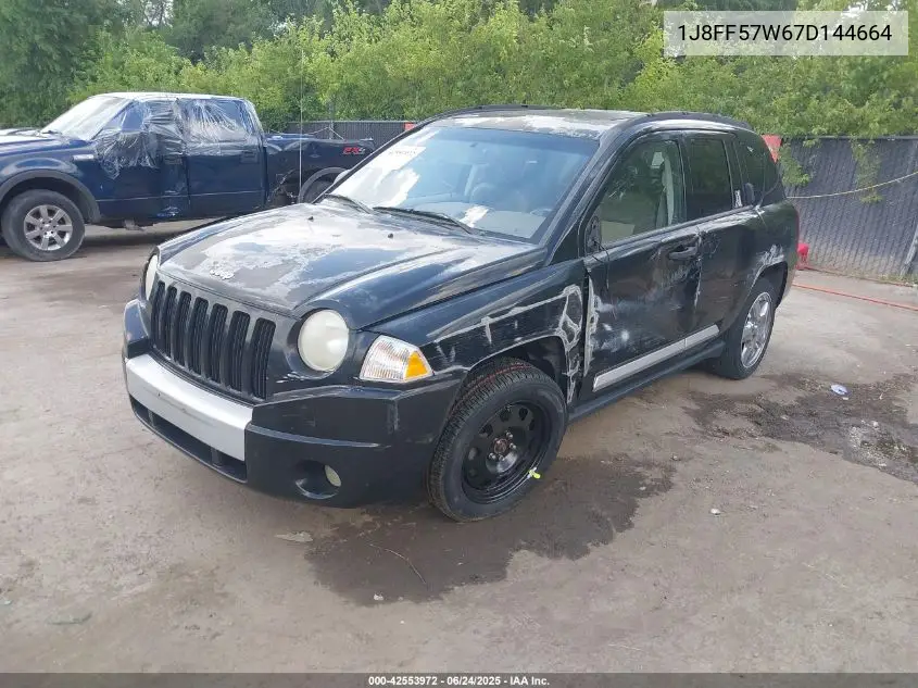 2007 Jeep Compass Limited VIN: 1J8FF57W67D144664 Lot: 42553972