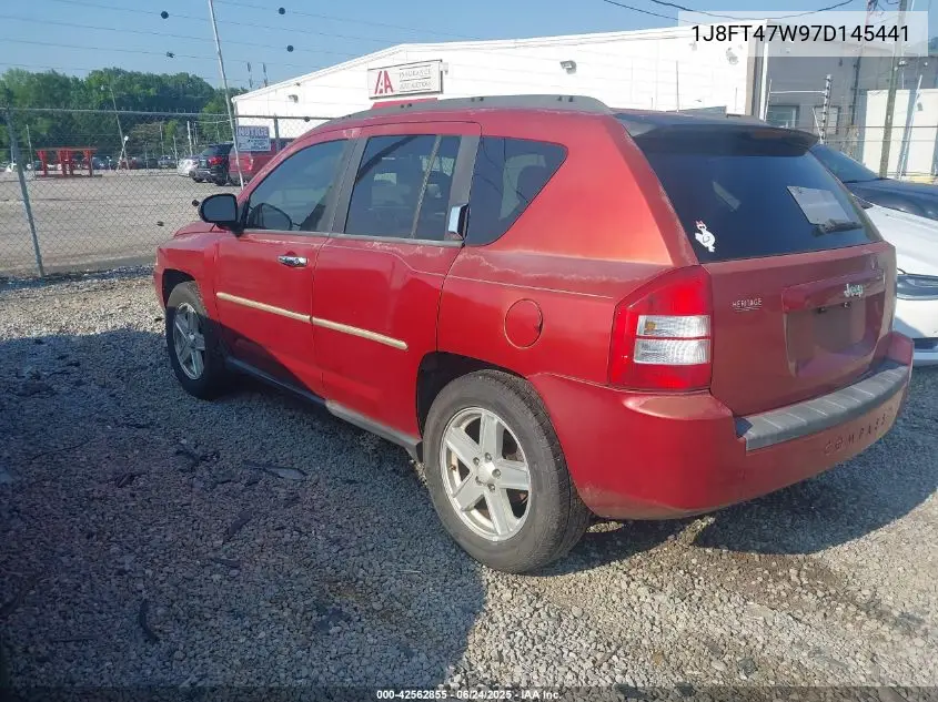 2007 Jeep Compass Sport VIN: 1J8FT47W97D145441 Lot: 42562855