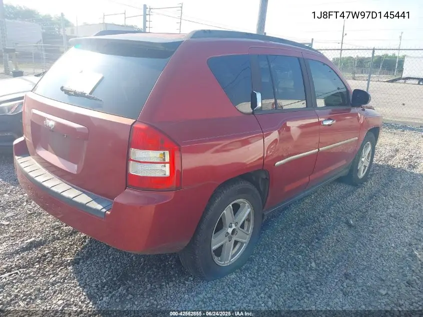 2007 Jeep Compass Sport VIN: 1J8FT47W97D145441 Lot: 42562855