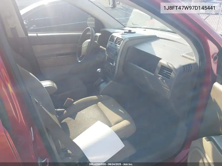 2007 Jeep Compass Sport VIN: 1J8FT47W97D145441 Lot: 42562855