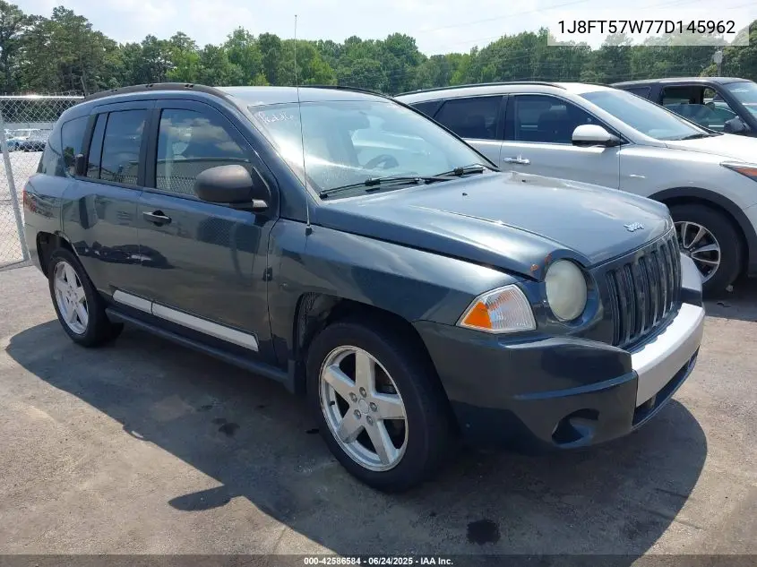 2007 Jeep Compass Limited VIN: 1J8FT57W77D145962 Lot: 42586584