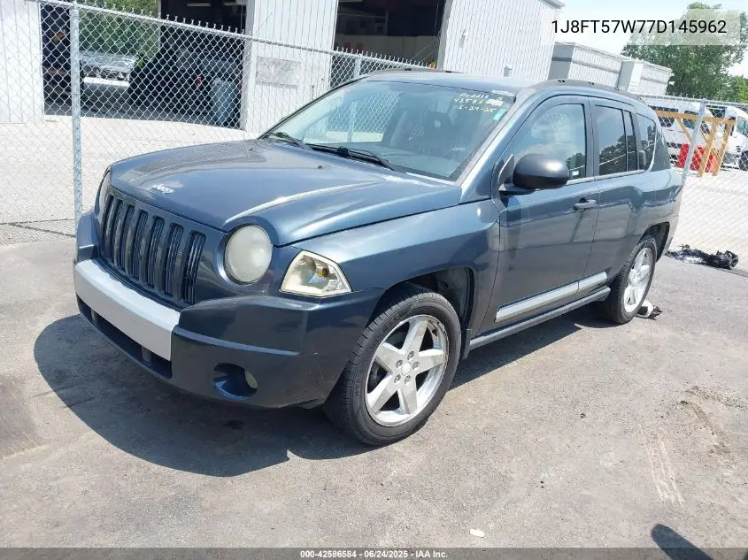 2007 Jeep Compass Limited VIN: 1J8FT57W77D145962 Lot: 42586584