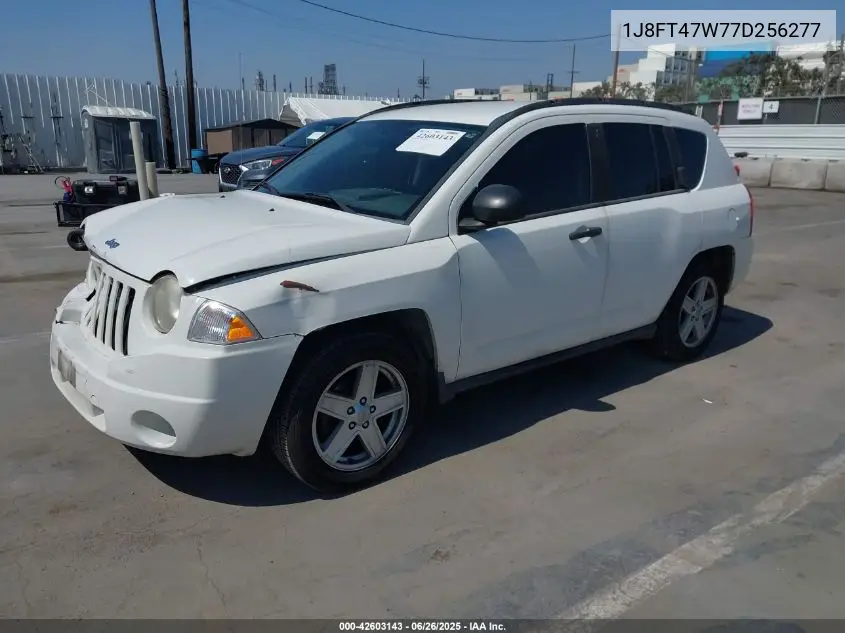 2007 Jeep Compass Sport VIN: 1J8FT47W77D256277 Lot: 42603143