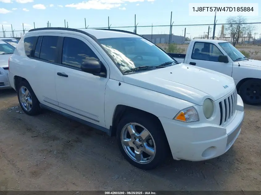 2007 Jeep Compass Limited VIN: 1J8FT57W47D185884 Lot: 42603280