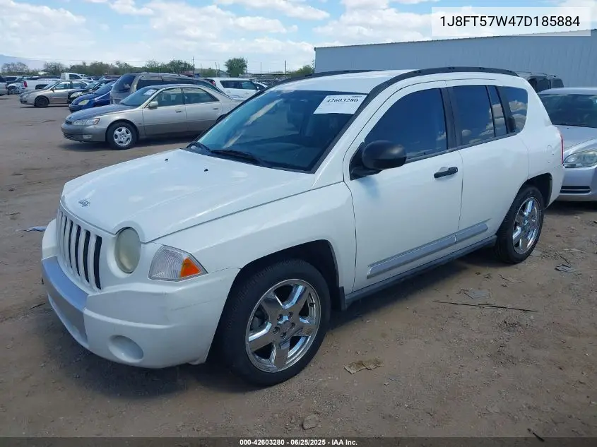 2007 Jeep Compass Limited VIN: 1J8FT57W47D185884 Lot: 42603280