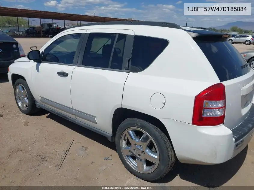 2007 Jeep Compass Limited VIN: 1J8FT57W47D185884 Lot: 42603280