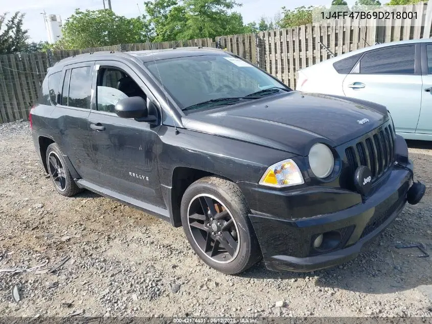 2009 Jeep Compass Sport VIN: 1J4FF47B69D218001 Lot: 42174431