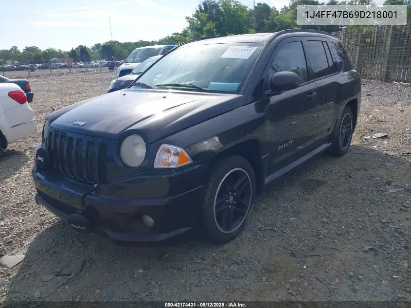 2009 Jeep Compass Sport VIN: 1J4FF47B69D218001 Lot: 42174431