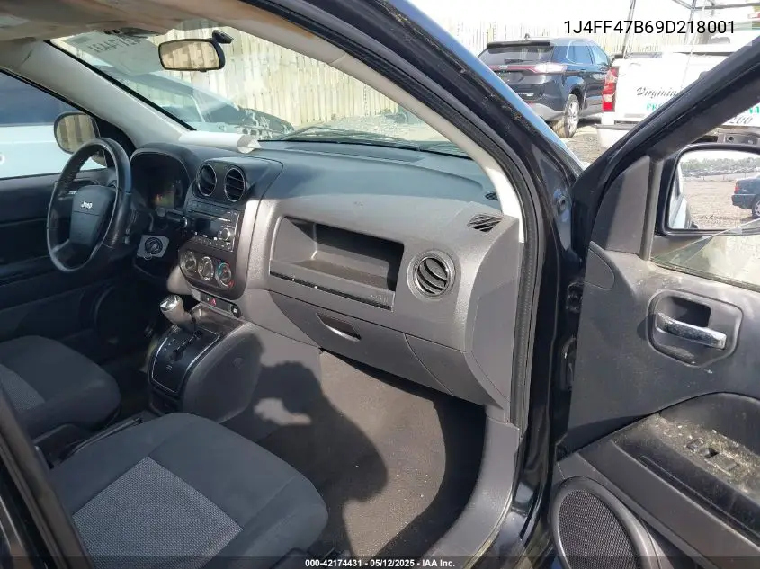 2009 Jeep Compass Sport VIN: 1J4FF47B69D218001 Lot: 42174431