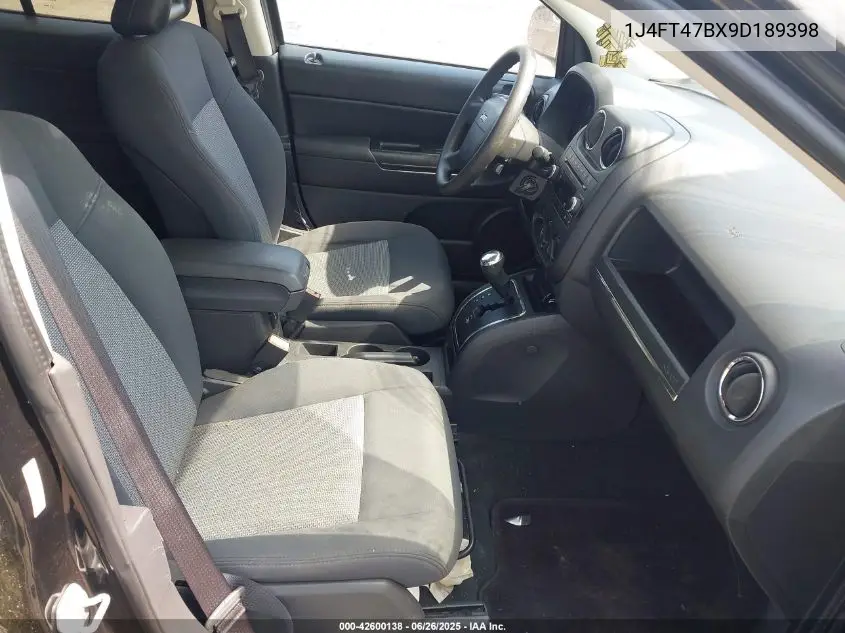 2009 Jeep Compass Sport VIN: 1J4FT47BX9D189398 Lot: 42600138