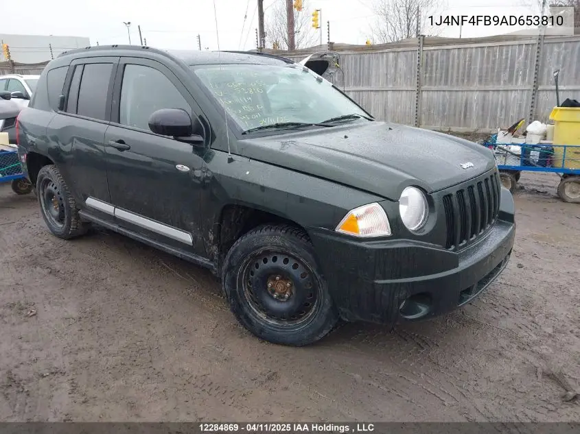 2010 Jeep Compass Sport/North VIN: 1J4NF4FB9AD653810 Lot: 12284869