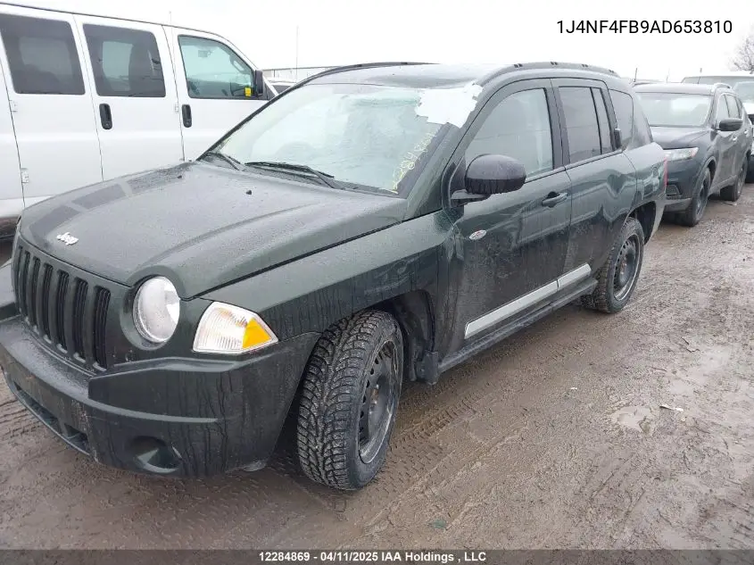 2010 Jeep Compass Sport/North VIN: 1J4NF4FB9AD653810 Lot: 12284869