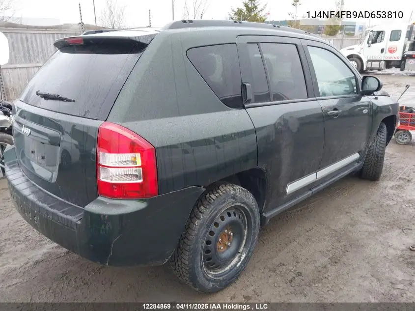2010 Jeep Compass Sport/North VIN: 1J4NF4FB9AD653810 Lot: 12284869