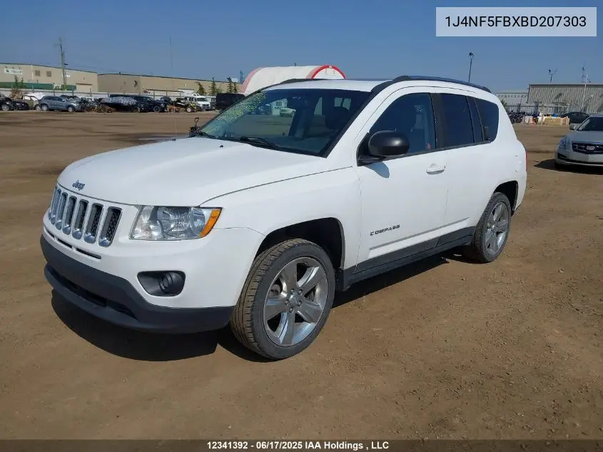 2011 Jeep Compass Limited VIN: 1J4NF5FBXBD207303 Lot: 12341392