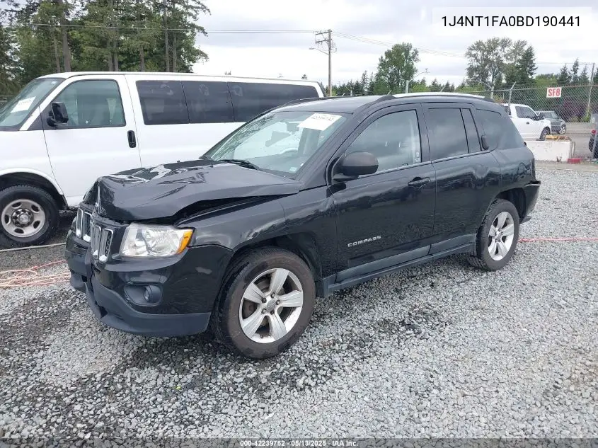 2011 Jeep Compass Sport VIN: 1J4NT1FA0BD190441 Lot: 42239752