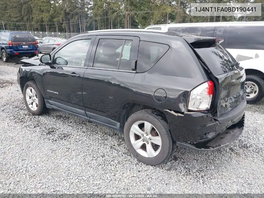 2011 Jeep Compass Sport VIN: 1J4NT1FA0BD190441 Lot: 42239752