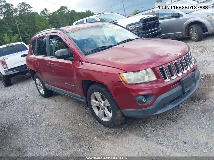 2011 Jeep Compass Sport VIN: 1J4NT1FB8BD137883 Lot: 42460105