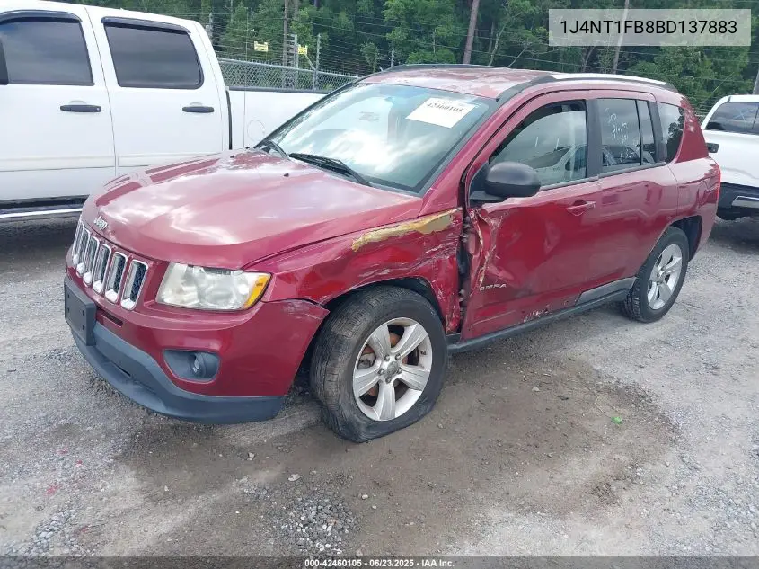 2011 Jeep Compass Sport VIN: 1J4NT1FB8BD137883 Lot: 42460105
