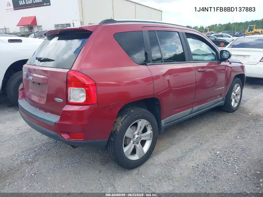 2011 Jeep Compass Sport VIN: 1J4NT1FB8BD137883 Lot: 42460105