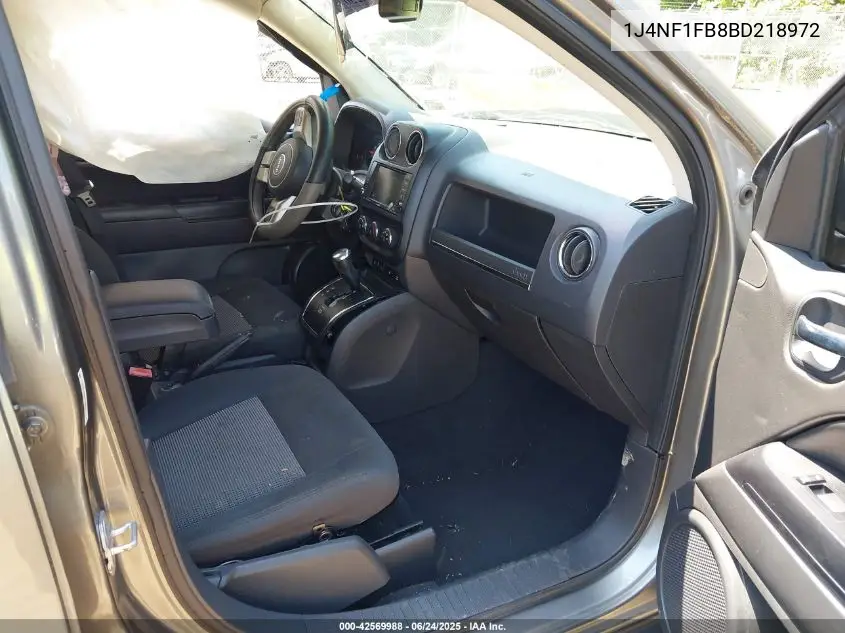 2011 Jeep Compass VIN: 1J4NF1FB8BD218972 Lot: 42569988