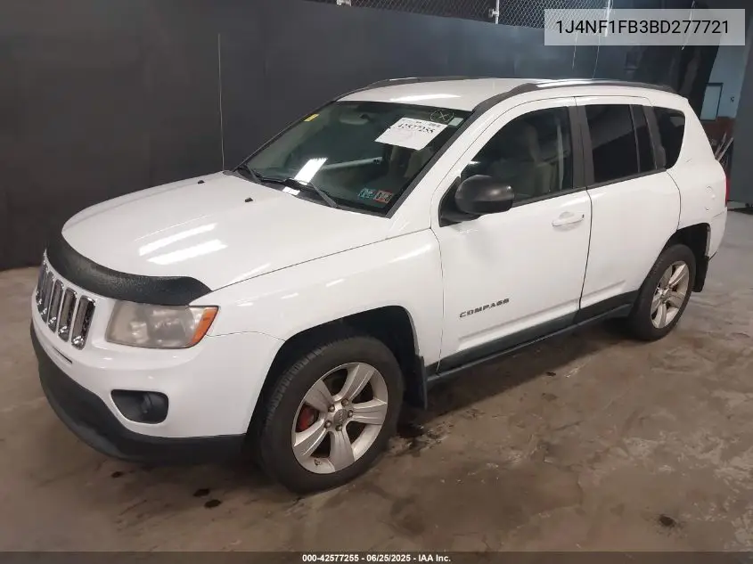 2011 Jeep Compass VIN: 1J4NF1FB3BD277721 Lot: 42577255