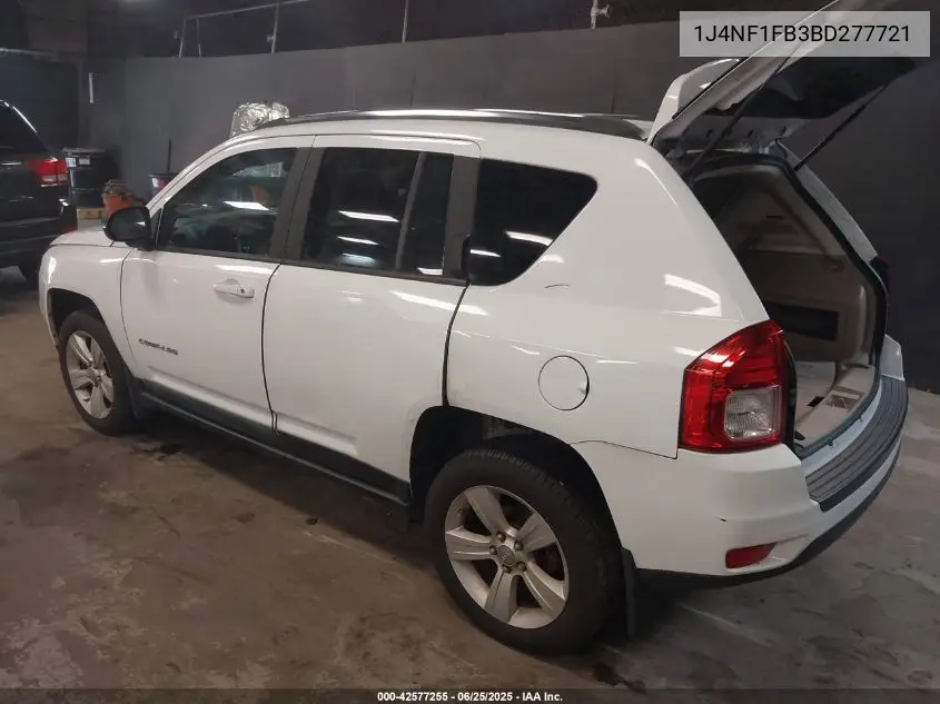 2011 Jeep Compass VIN: 1J4NF1FB3BD277721 Lot: 42577255